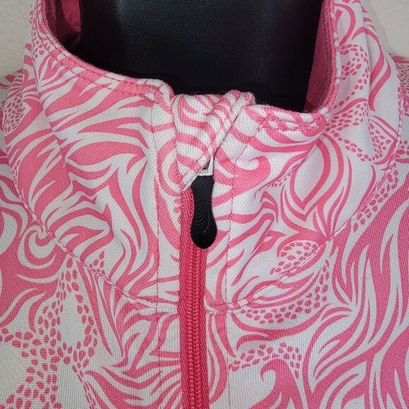 Saucony floral full zip pink floral jacket size XL - Picture 4 of 6